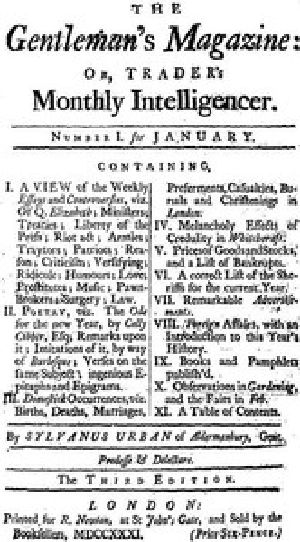 [Gutenberg 53351] • The Gentleman's Magazine, January 1731 / Or, Trader's Monthly Intelligencer